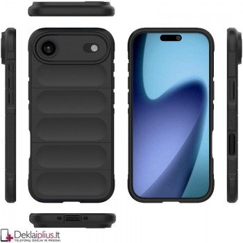 Magic Shield guminis dėklas su kameros apsauga - juodas (Apple Iphone Air) Magic Shield guminis dėklas su kameros apsauga - juodas (Apple Iphone Air)